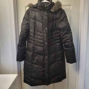 Women's large London Fog down feather coat